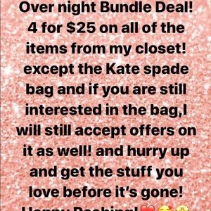 4 FOR $25 DEAL! OFFERS ALLOWED HERE!!!👌